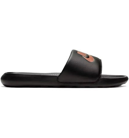 Nike Victori One Slide Black Metallic Red Bronze (Women's) - authentic Nike sneakers