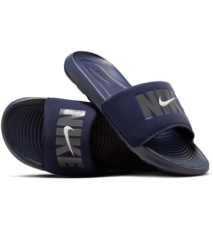 Nike Victori One Slide SE Obsidian Summit White Dark Grey - authentic Nike sneakers
