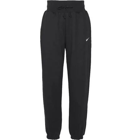 Nike Women's Phoenix Fleece High-Waisted Oversized Sweatpants Black/Sail - authentic Nike apparel