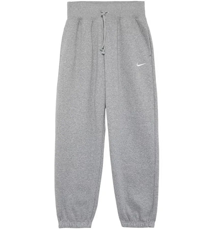 Nike Women's Phoenix Fleece High-Waisted Oversized Sweatpants Dark Grey Heather/Sail - authentic Nike apparel