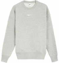 Nike Women's Phoenix Fleece Oversized Crewneck Sweatshirt Grey