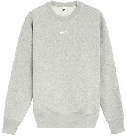 Nike Women's Phoenix Fleece Oversized Crewneck Sweatshirt Grey - authentic Nike apparel