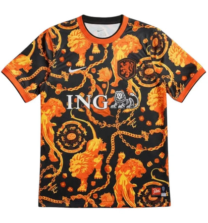 Nike x Netherlands Patta Kids Cryoshot T-shirt Deep Royal Blue White - authentic Nike apparel
