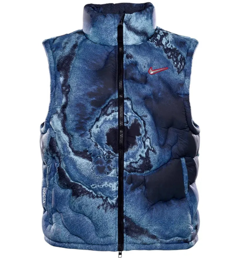 Nike x NOCTA Opal Tempest Puffer Vest Blue - vue 360