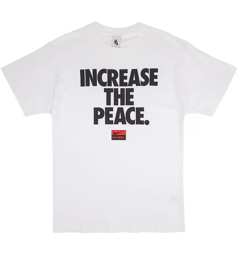 Nike x Stussy Increase The Peace Tee White - vue 360