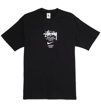 Nike x Stussy International T-shirt Black - authentic Nike apparel