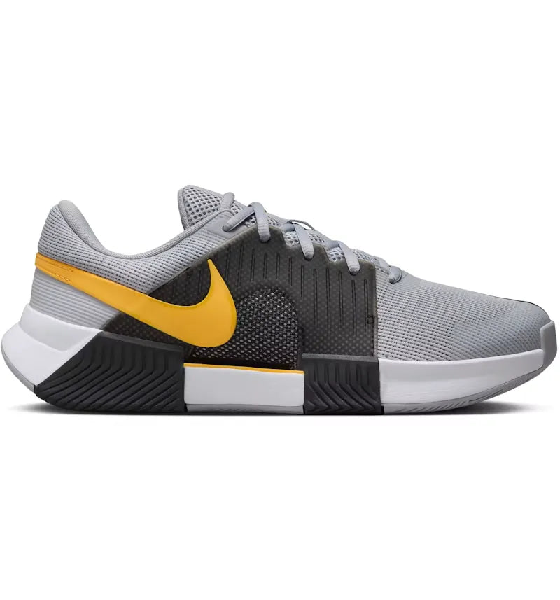 Nike Zoom GP Challenge 1 HC Wolf Grey Black White Laser Orange - vue 360