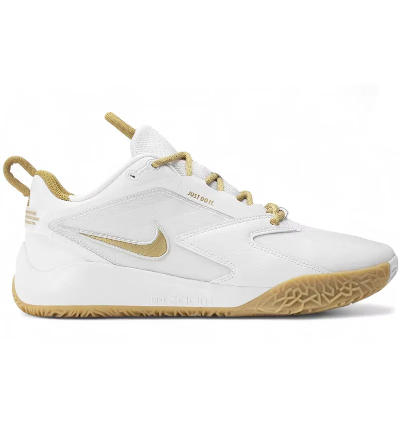 Nike Zoom HyperAce 3 White Metalic Gold - vue 360