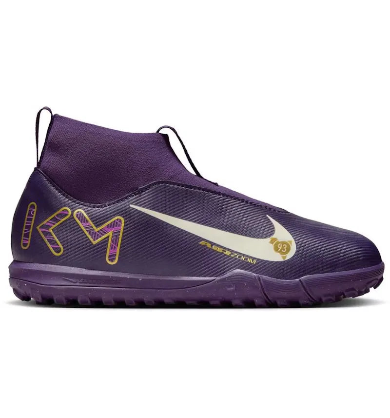 Nike Zoom Mercurial Superfly 10 Academy TF Kylian Mbappé Grand Purple (GS) - vue 360