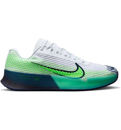 Nike Zoom Vapor 11 HC White Green Strike Navy - authentic Nike sneakers