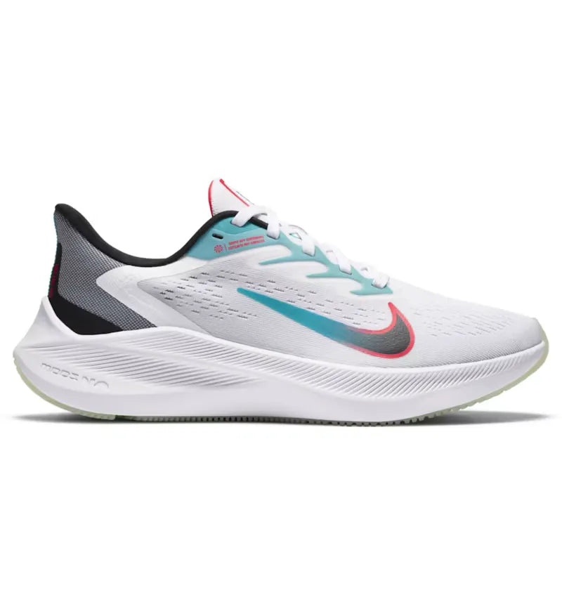 Nike Zoom Winflo 7 White Flash Crimson (Women's) - vue 360