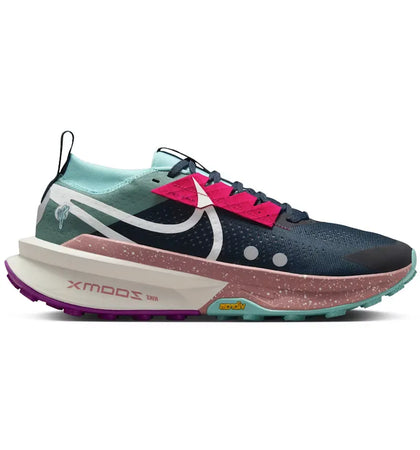 Nike ZoomX Zegama 2 Armory Navy Green Frost Vivid Grape Sail - authentic Nike sneakers