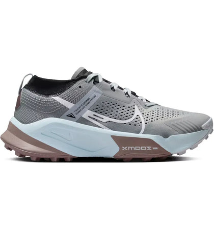Nike ZoomX Zegama Light Smoke Grey Black Glacier Blue White (Women's) - authentic Nike sneakers