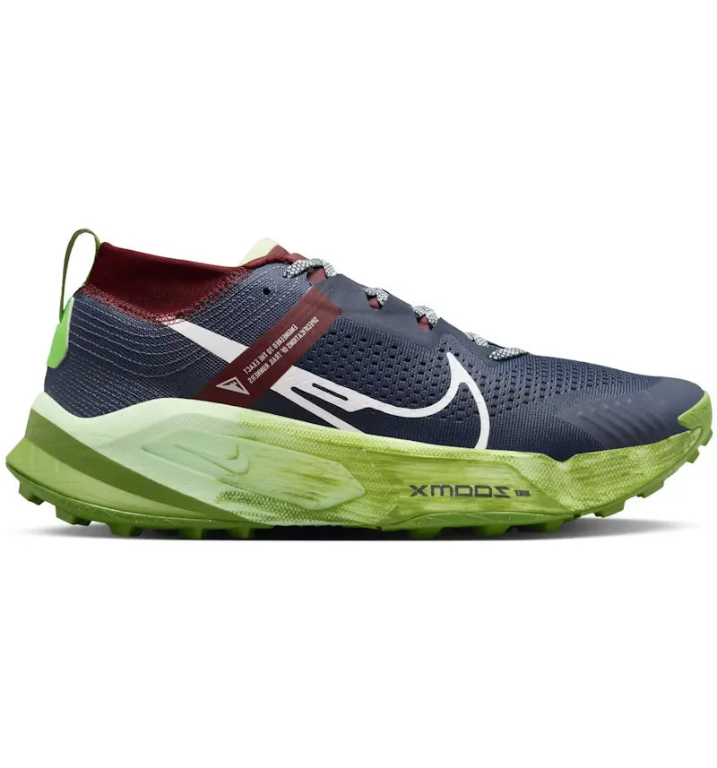 Nike ZoomX Zegama Thunder Blue Chlorophyll Dark Team Red Summit White (Women's) - vue 360