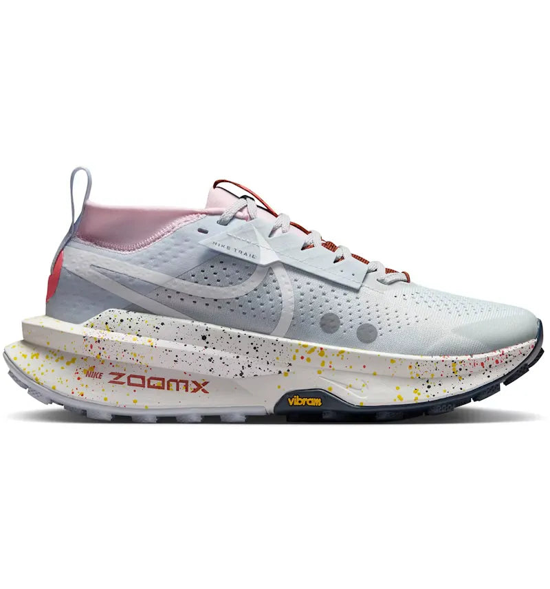 Nike ZoomX Zegama Trail 2 Pure Platinum Football Grey Pink Foam White (Women's) - vue 360