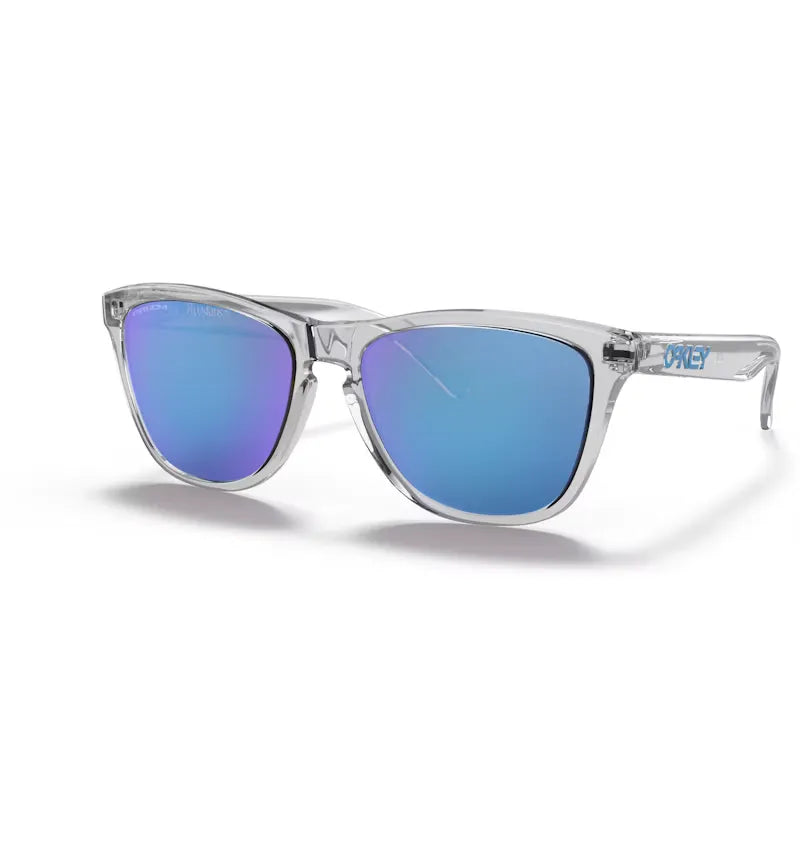 Oakley Frogskins Sunglasses Crystal Clear/Prizm Sapphire (0OO9013D055) - vue 360