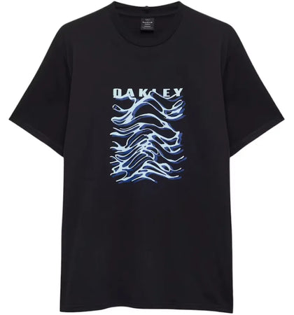 Oakley Waterscape Waves Tee Pitch Black - authentic Oakley product