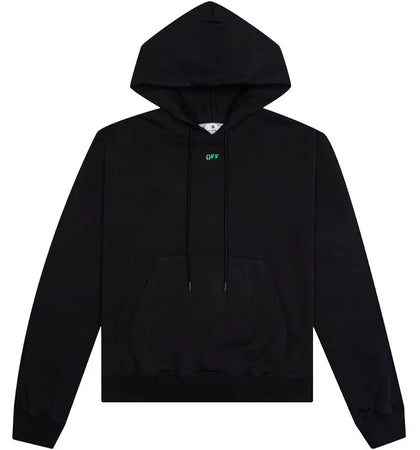 OFF-WHITE Alien Mush Boxy Hoodie Black/Green - authentic OFF-WHITE apparel