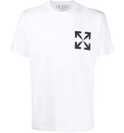 OFF-WHITE Arrows Print T-Shirt White/Black - authentic OFF-WHITE apparel