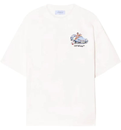 OFF-WHITE Fresco Arrow Skate T-shirt White - authentic OFF-WHITE apparel