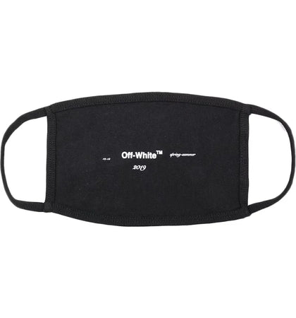 OFF-WHITE Logo Face Mask (SS19) Black/White - authentic OFF-WHITE product