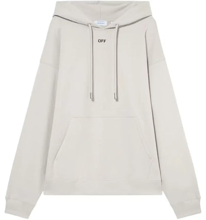 OFF-WHITE Off Stamp Skate Hoodie Light Stone-Black - authentic OFF-WHITE apparel