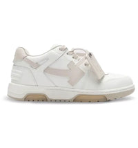 OFF-WHITE OOO Leather White Light Pink Beige Beige