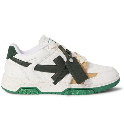 OFF-WHITE Out Of Office Low Slim White Green - authentic OFF-WHITE sneakers
