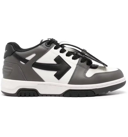 OFF-WHITE Out Of Office OOO Low Tops Dark Grey (Women's) - authentic OFF-WHITE sneakers
