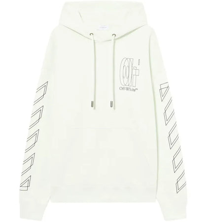 OFF-WHITE Outline Double Arrow Skate Hoodie Bluewash - authentic OFF-WHITE apparel