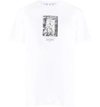 OFF-WHITE Paint Mirror Logo Slim Fit T-Shirt White