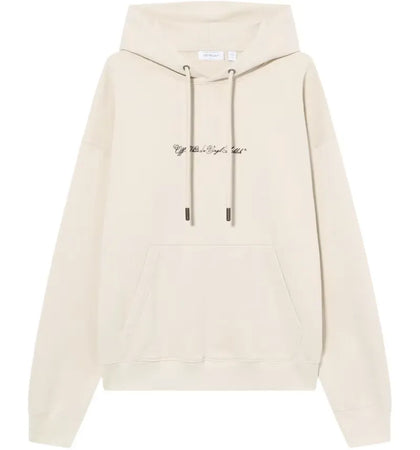 OFF-WHITE Script Arrow Diagonal Skate Hoodie Pumice Stone - authentic OFF-WHITE apparel