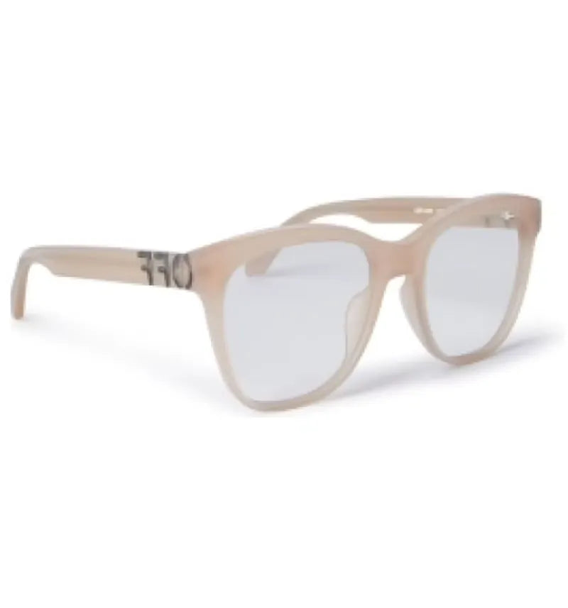 OFF-WHITE Style 69 Eyeglasses Beige/Clear Lens (OERJ069S24PLA0016100-FR) - vue 360
