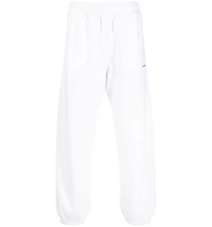 OFF-WHITE Wave Outl Diag Slim Sweatpants White - authentic OFF-WHITE apparel
