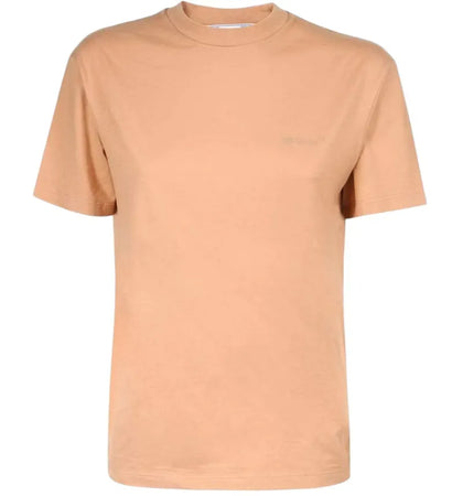 OFF-WHITE Women's Diag Regular Fit T-Shirt Brown - authentic OFF-WHITE apparel
