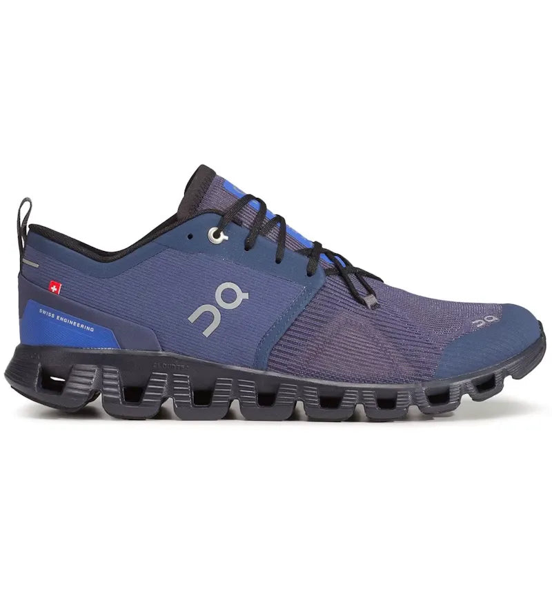 On Running Cloud X 3 Shift Denim Eclipse - vue 360