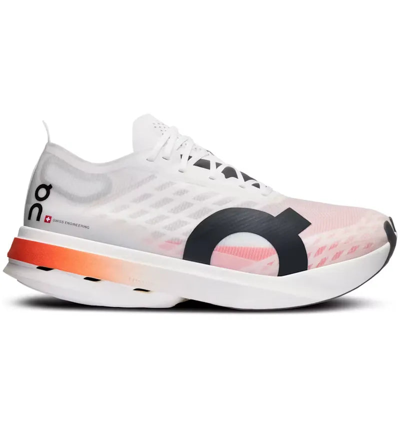 On Running Cloudboom Strike White Black Orange (Women's) - vue 360