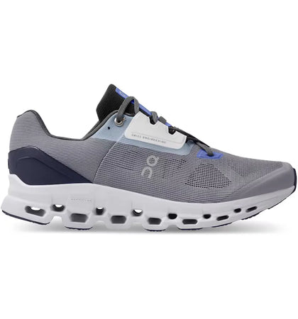 On Running Cloudstratus Fossil Grey Midnight Navy - authentic On sneakers