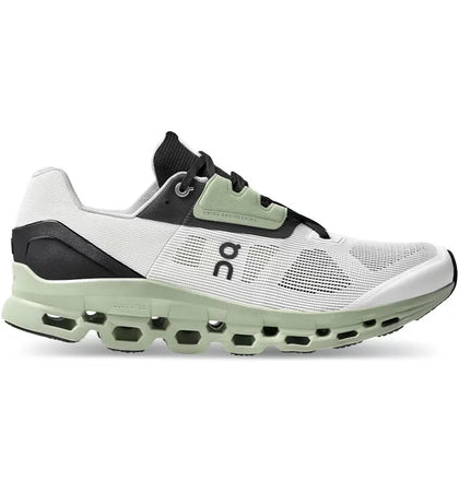 On Running Cloudstratus White Black Sage - authentic On sneakers