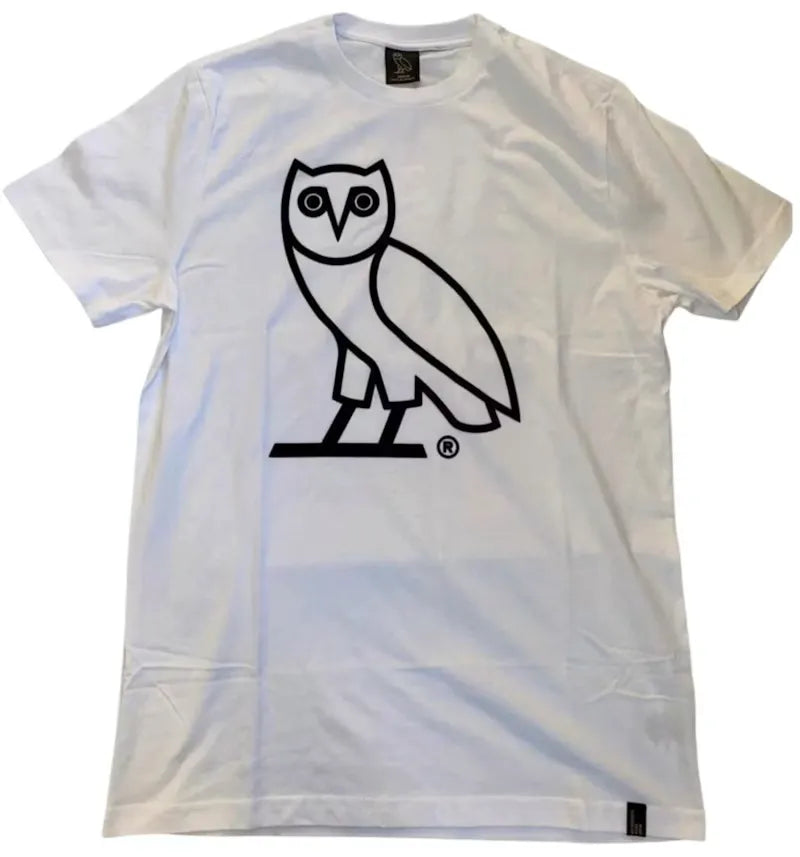 OVO Felt Applique OG Owl T-shirt White - vue 360