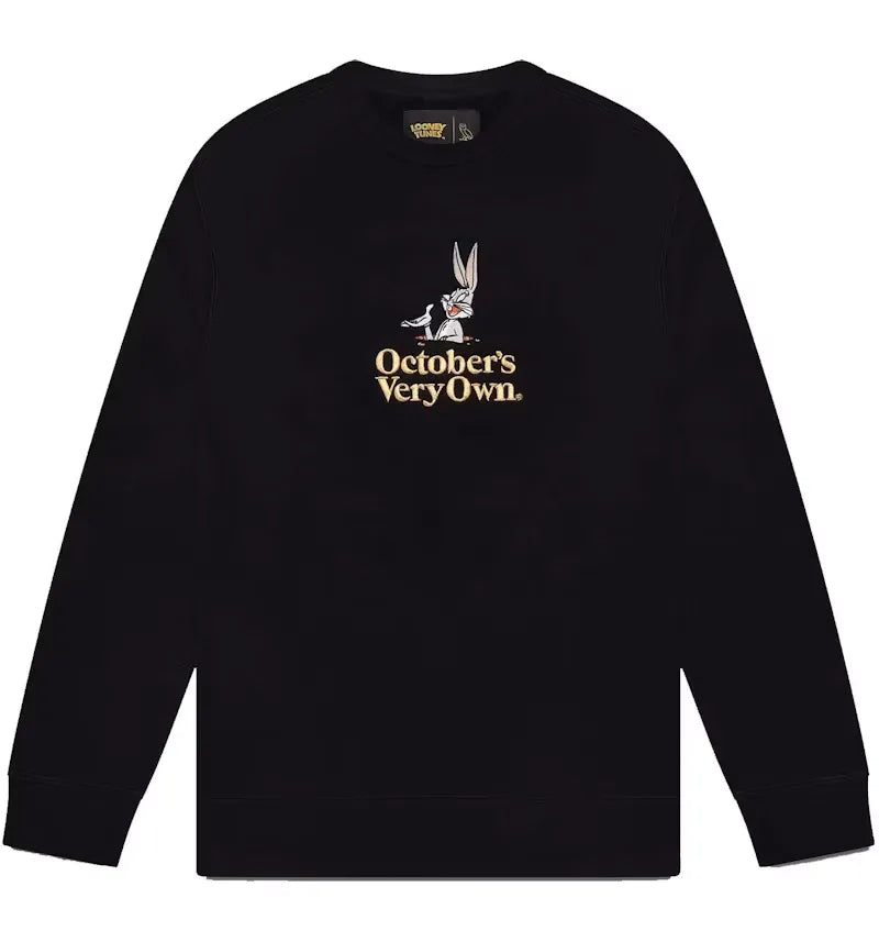 OVO x Looney Tunes Bugs Bunny Crewneck Black - vue 360