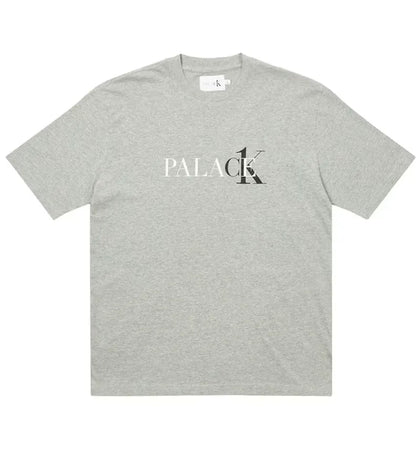Palace CK1 T-shirt Light Grey Heather - authentic Palace apparel