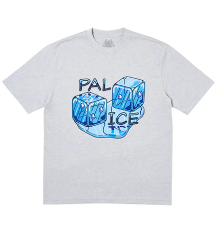 Palace Pal Ice T-Shirt (SS19) Grey Marl - authentic Palace apparel