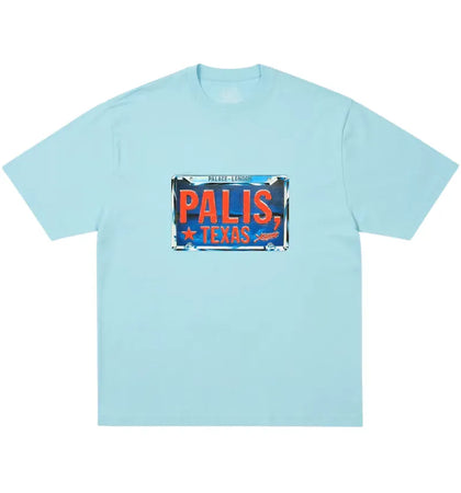 Palace Palis Texas T-Shirt Skyline Blue - authentic Palace apparel