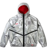 Palace x Nike England Dri-FIT Academy Anthem Jacket Pewter Grey/Bright Crimson/Black
