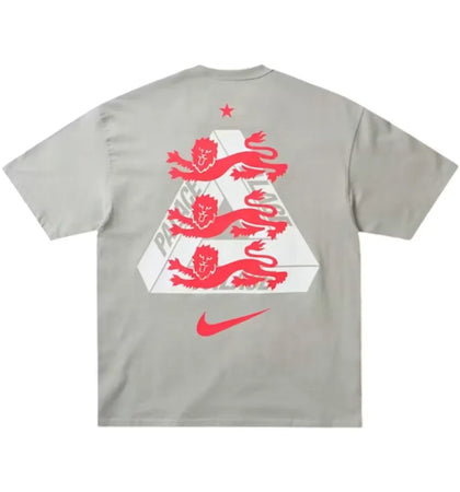 Palace x Nike England T-shirt Pewter Grey - authentic Palace apparel