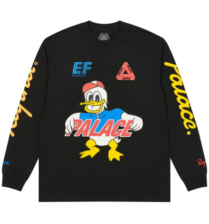 Palace x Rapha Off Bike Longsleeve Black - authentic Palace product