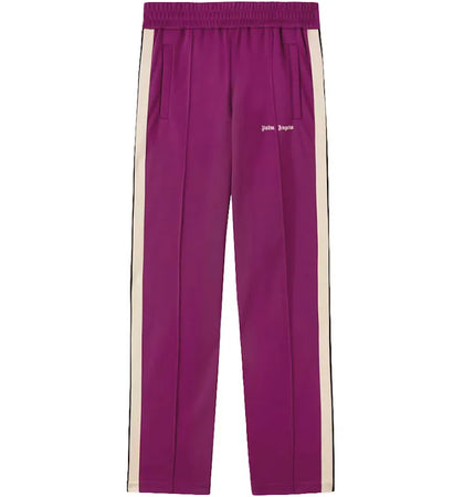 Palm Angels Classic Logo Track Pants Purple/Off White - authentic Palm Angels apparel