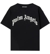 Palm Angels Curved Logo Regular Tee Black