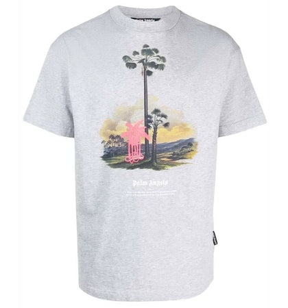 Palm Angels Douby Lost in Amazonia T-shirt Grey - authentic Palm Angels apparel